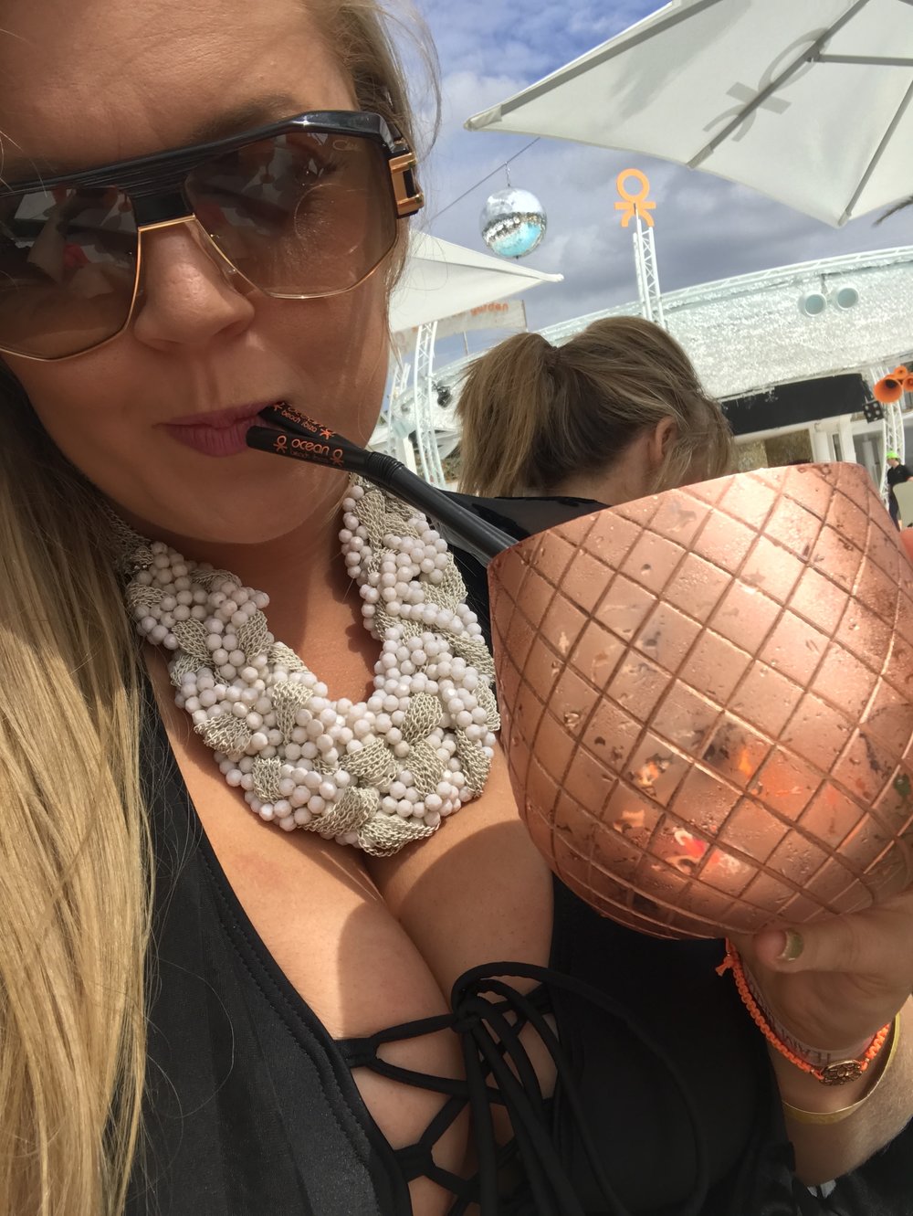 Absolut Elyx Copper Pineaple Ocean Beach | Ibiza | Elle Blonde Luxury Lifestyle Destination Blog