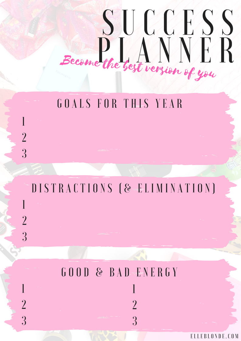 Success Planner | Goal Setting & Productivity | Elle Blonde Luxury Lifestyle Destination Blog & Business Coach