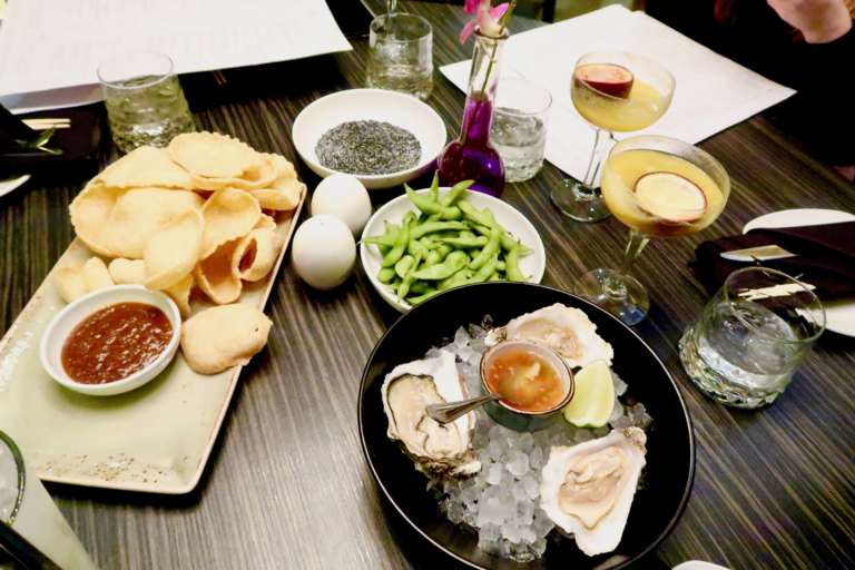 Oysters, Edamame Beans, Crackers | Parichat at SoHe Jesmond | Asian Fusion Dining in Newcastle | Where to eat... | Food & Drink Review | Elle Blonde Luxury Lifestyle Destination Blog