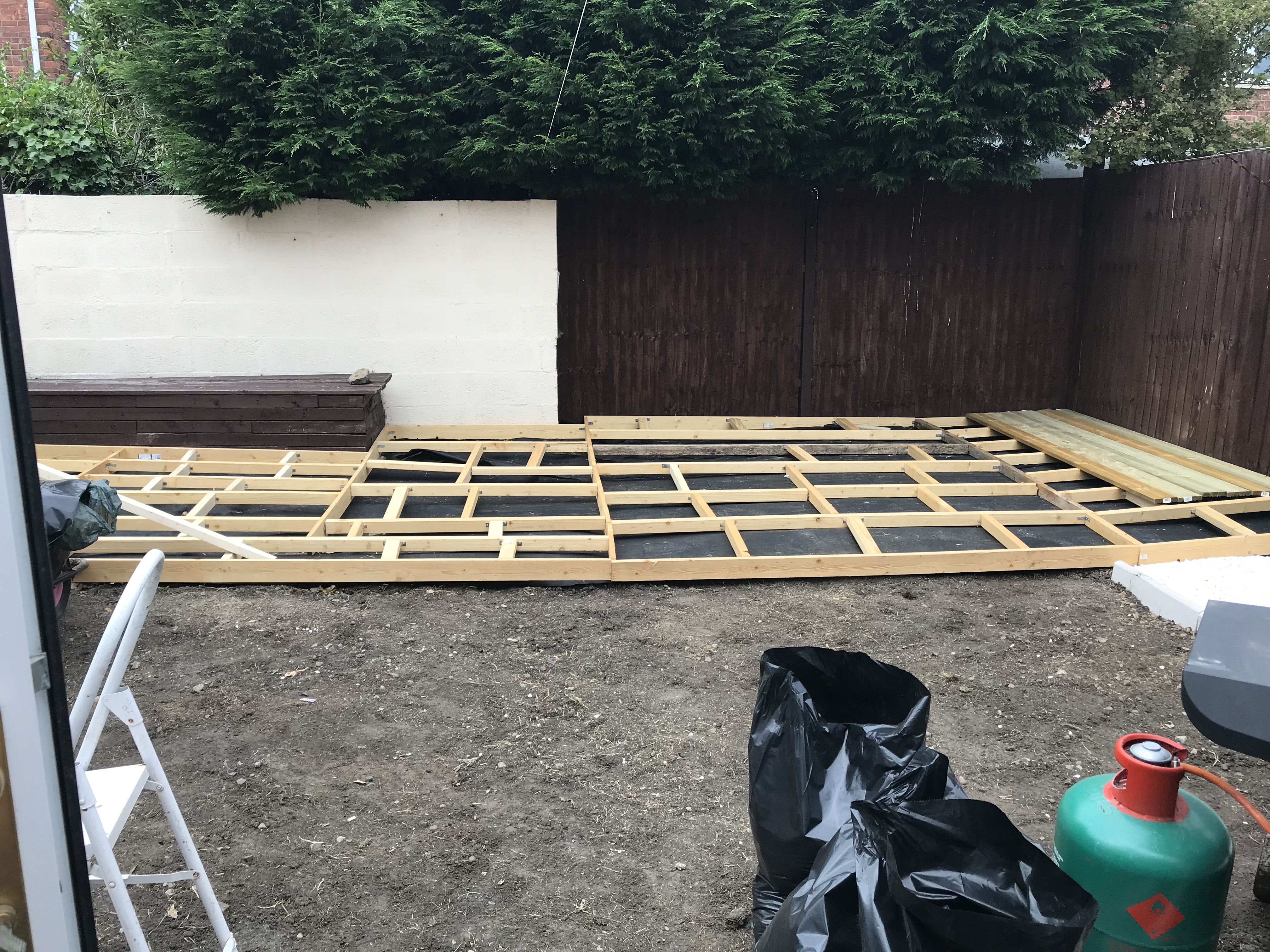 Building Decking | Garden renovation and transformation - styled on Love Island and Ocean Beach Ibiza | DIY Projects and Upcycling | Small garden inspo | Elle Blonde Luxury Lifestyle Destination Blog