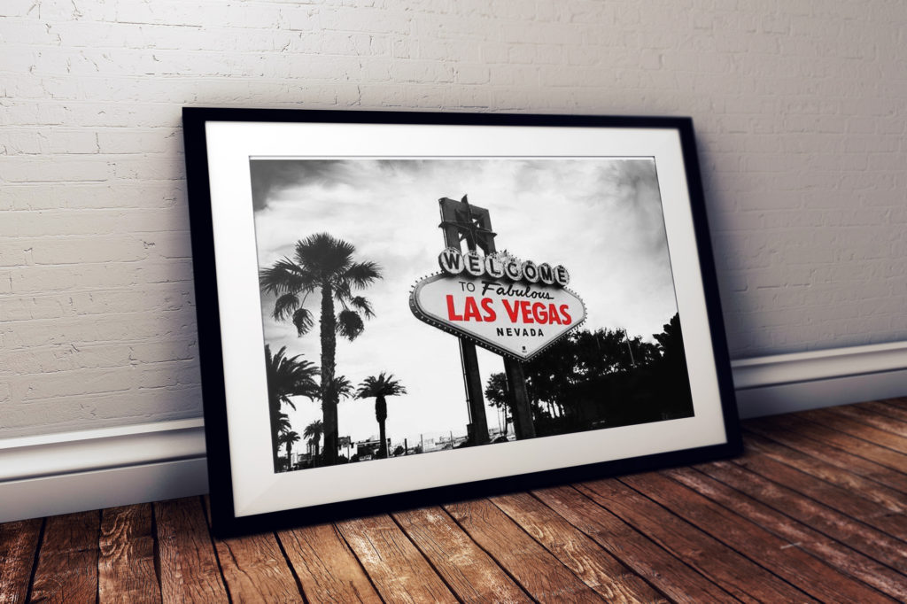 Viva Forever Black White Las Vegas Sign Red Writing Travel Prints | Elle Blonde Luxury Lifestyle Destination Blog