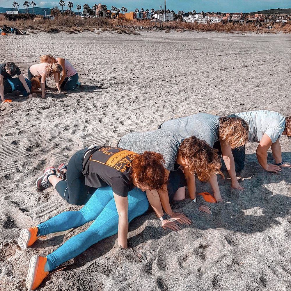 Beach Team Games | How much weight can you lose on a week boot camp? | We headed to Who Dares Slims in Andalucia, Spain to see how much weight we could lose in just one week with extreme military led fitness and a controlled diet | Fitness Blog | Elle Blonde Luxury Lifestyle Destination Blog