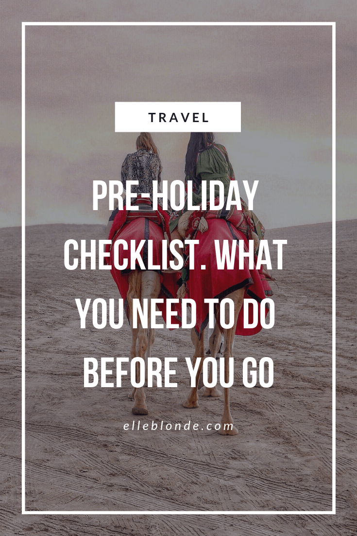 The Pre-Holiday Checklist 1