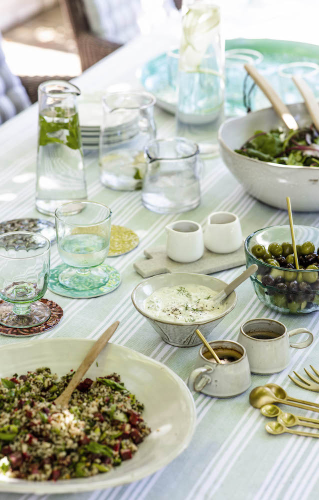 Outdoor dining plates |  Garden Trading SS19 Mezze | Home Interiors | Elle Blonde Luxury Lifestyle Destination Blog