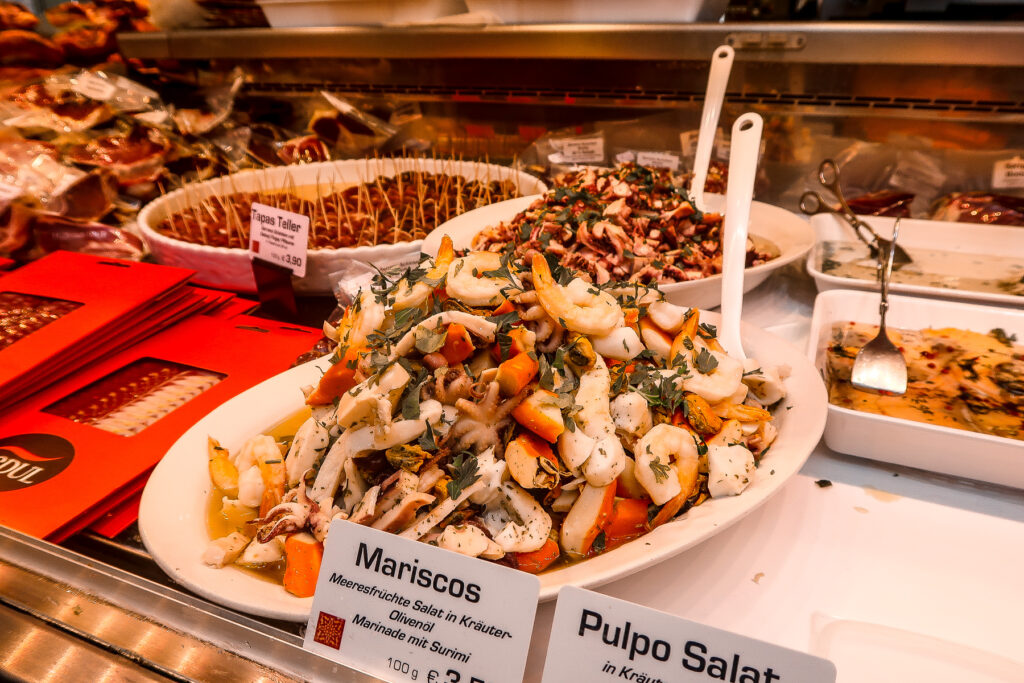 German Seafood | Covered Market | What to do when visiting Stuttgart for the first time | Germany travel guide | Elle Blonde Luxury Lifestyle Destination Blog