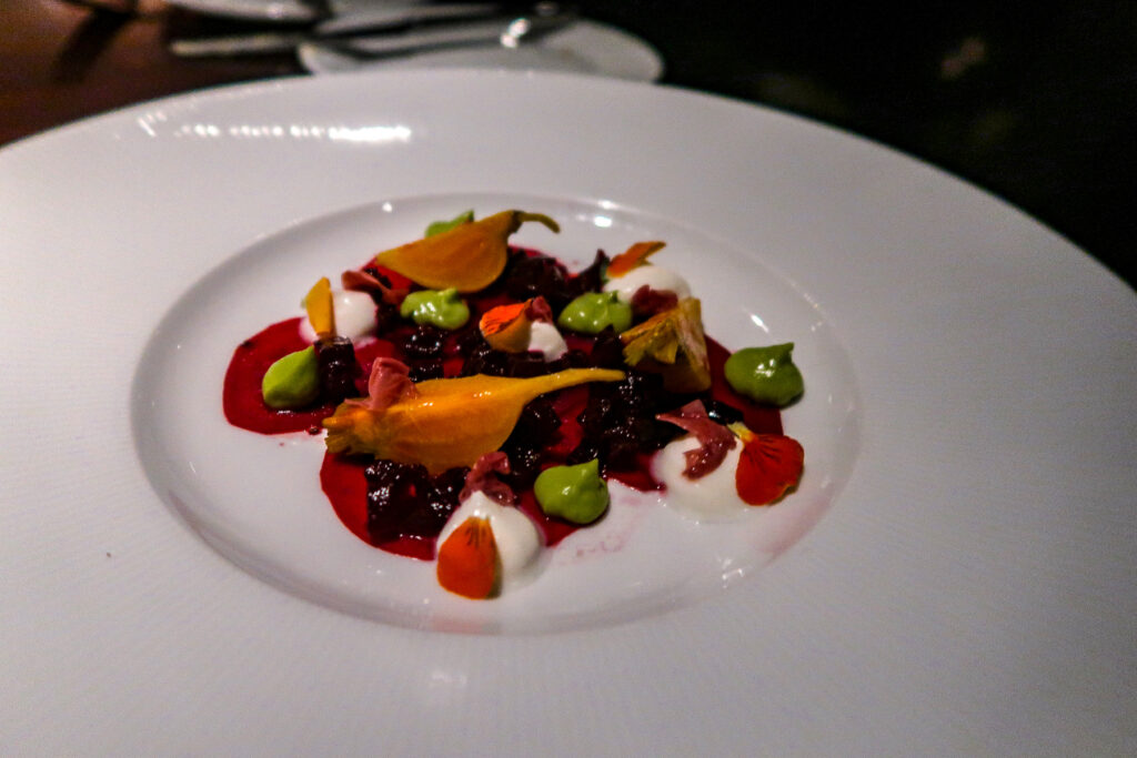 Beetroot Salad | Fine Dining at Aqua Shard, London Bridge Review of the Restaurant | Food & Drink Guide | Elle Blonde Luxury Lifestyle Destination Blog