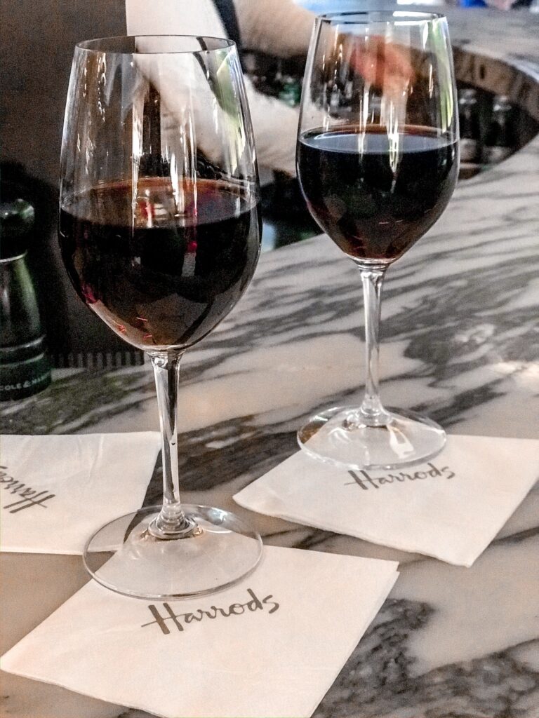 Wine Collection | Harrods Cianti Bar | Dining in London | Review of the Restaurant | Food & Drink Guide | Elle Blonde Luxury Lifestyle Destination Blog