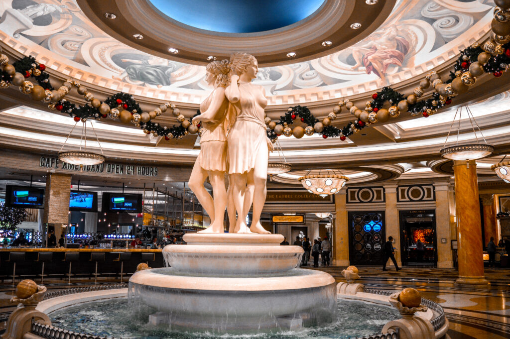 Caesars Palace Reception Las Vegas | How using cashback websites you can get a free holiday | Travel tips saving money | Elle Blonde Luxury Lifestyle Destination