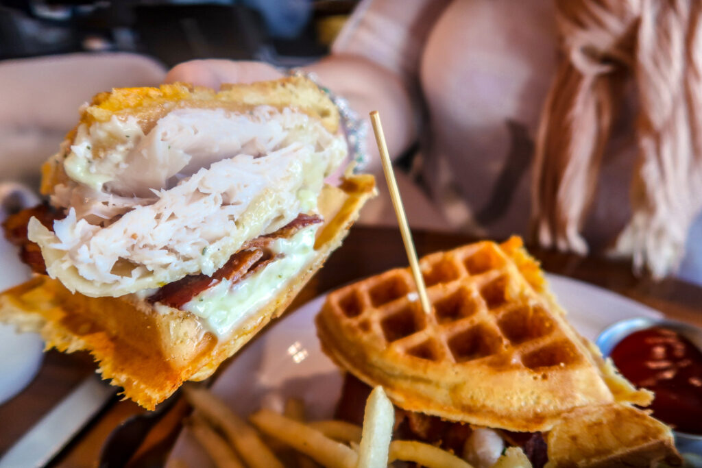 Hexx Breakfast Turkey Waffle | 7 Night Itinerary for Las Vegas | If you're looking to plan things to do in Vegas here's what we got up to on our 6th visit | Travel Tips | Elle Blonde Luxury Lifestyle Destination Blog