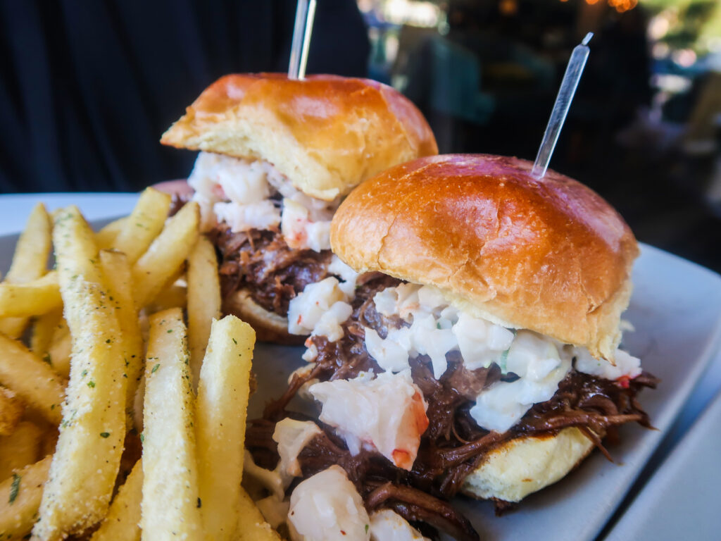 Surf & Turf Sliders at Hexxx | 7 Night Itinerary for Las Vegas | If you're looking to plan things to do in Vegas here's what we got up to on our 6th visit | Travel Tips | Elle Blonde Luxury Lifestyle Destination Blog