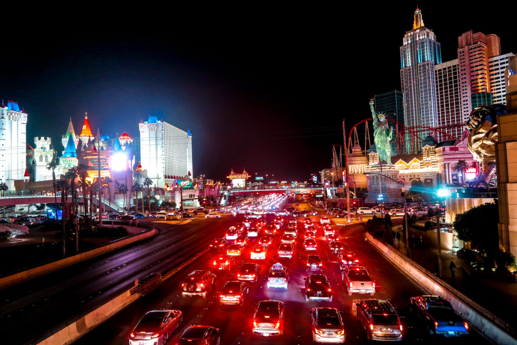 Traffic NYNY Excalibur | 7 Night Itinerary for Las Vegas | If you're looking to plan things to do in Vegas here's what we got up to on our 6th visit | Travel Tips | Elle Blonde Luxury Lifestyle Destination Blog | America Group Tour Packages: The Adventure You've Been Looking For