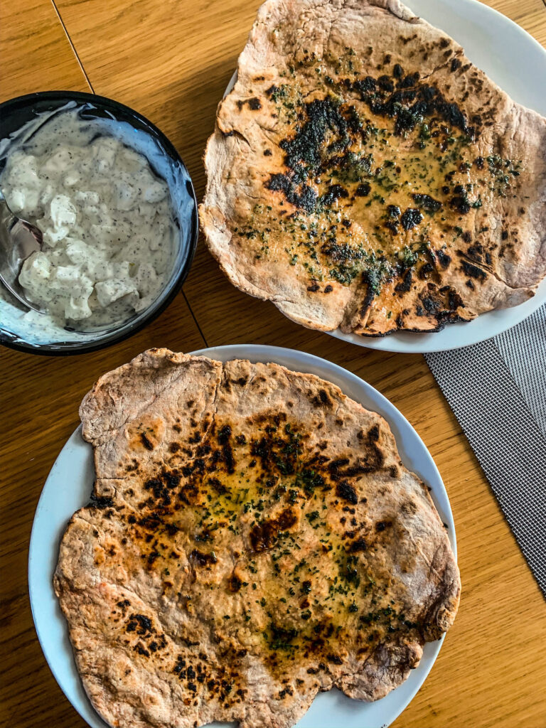 Garlic and Coriander Flatbreads |  | Quarantine Homemade Left Over Cupboard Store Item Recipes | Elle Blonde Luxury Lifestyle Destination Blog