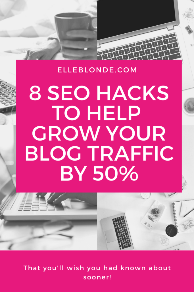 Pinterest graphics to help with seo strategy to increase traffic to your blog | Blogging tips | Elle Blonde Luxury Lifestyle Destination Blog