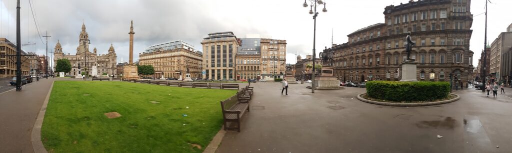 Panoramic View Of Glasgow Square | Visit Glasgow, one of Scotland's most vibrant and exciting cities | 4 Things to see and do on your UK Staycation | Travel Guide & Tips | Elle Blonde Luxury Lifestyle Destination Blog