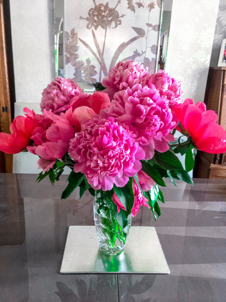 Moonpig Fresh Flower Bouquets Discount Code - Pink Peonies Review | Gifts | Elle Blonde Luxury Lifestyle Destination Blog