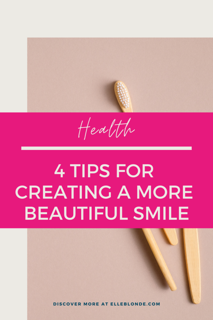 Pinterest Graphic Toothbrushes | 4 Tips For Better Oral Hygiene For A Beautiful Smile | Beauty & Health Tips | Elle Blonde Luxury Lifestyle Destination Blog