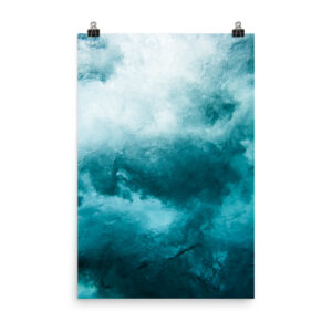 Blue Waves Print  | Prints & Posters Home Interiors | Elle Blonde Luxury Lifestyle Destination Blog