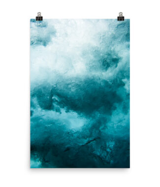 Blue Waves Print  | Prints & Posters Home Interiors | Elle Blonde Luxury Lifestyle Destination Blog