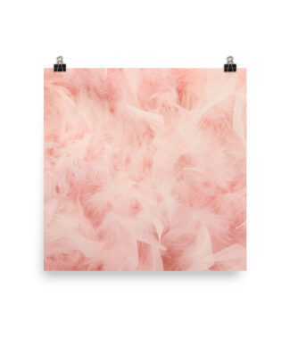 Light As A Feather – Pink Feather Print