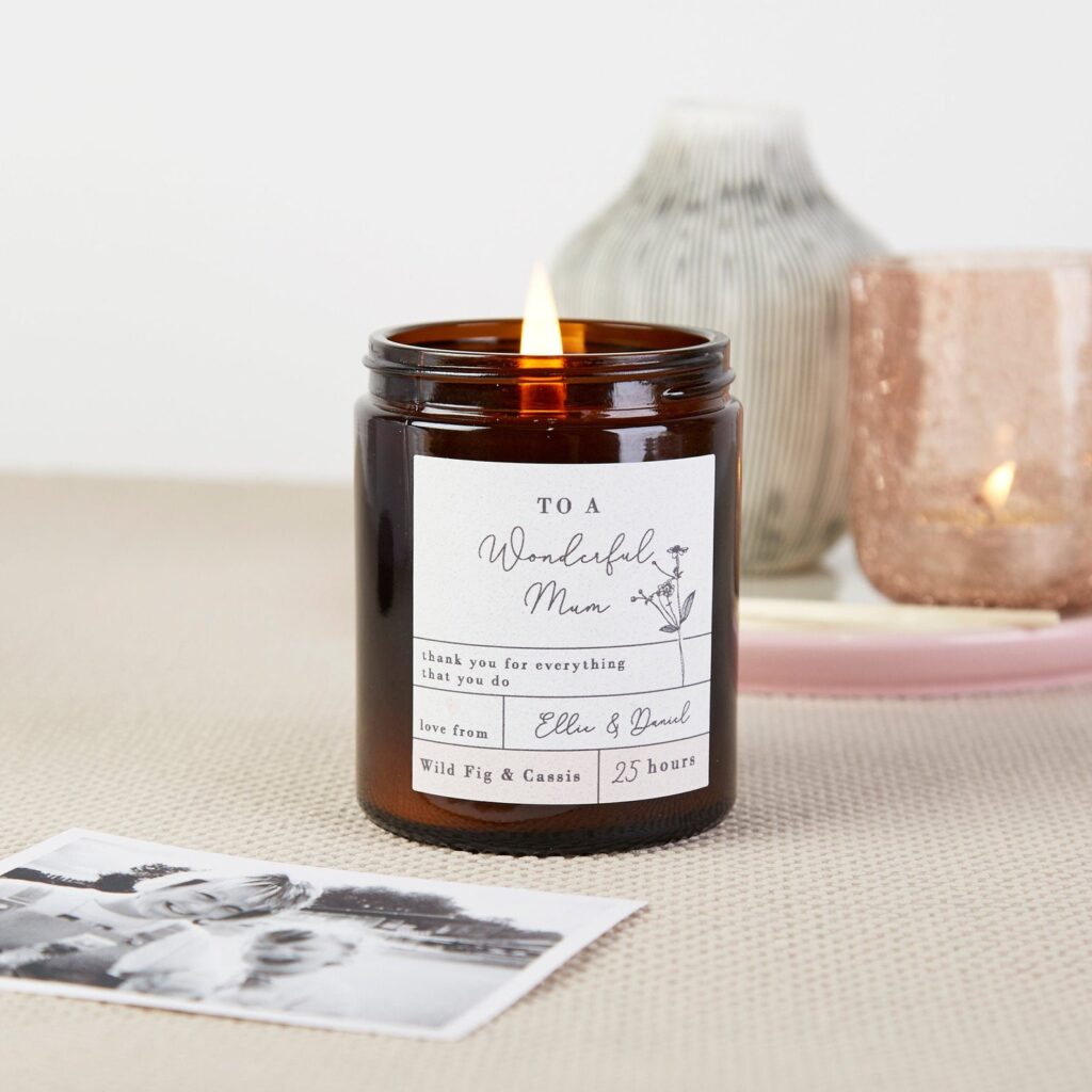 Personalised Candle | 8 Great Etsy Mother's Day Gift Ideas | Gift Guide | Elle Blonde Luxury Lifestyle Destination Blog