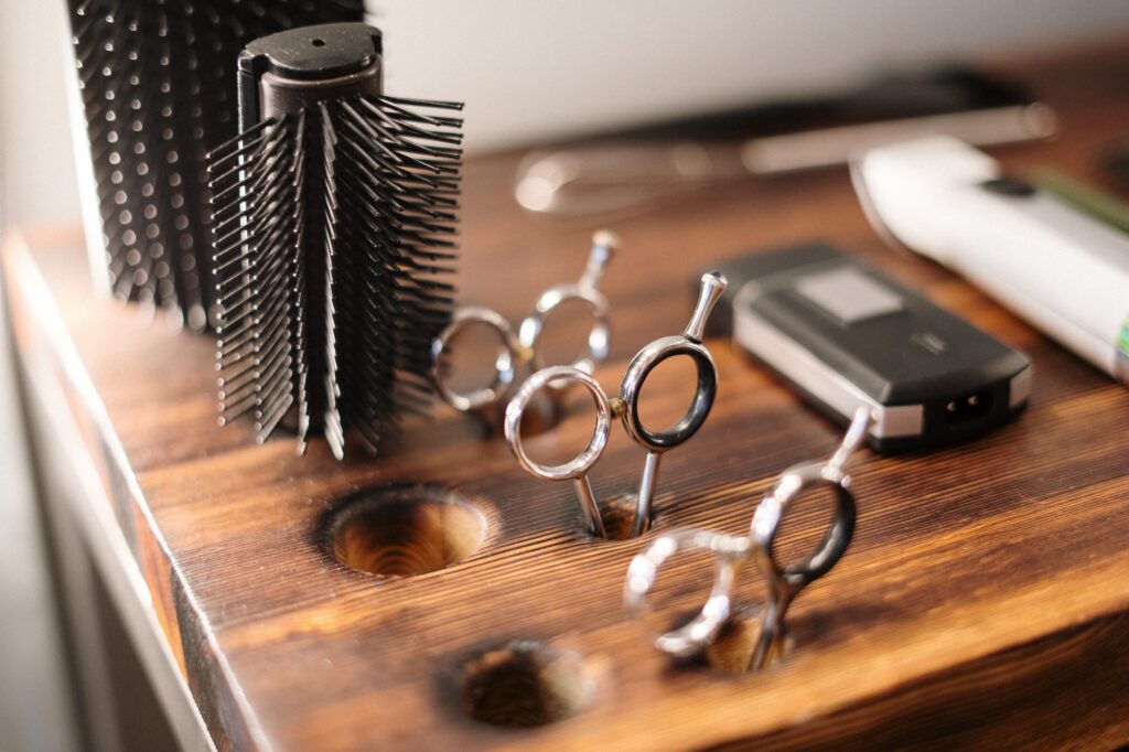 Scissors and brushes | 8 Easy Ways to Maintain a Hairstyle | Beauty | Elle Blonde Luxury Lifestyle Destination