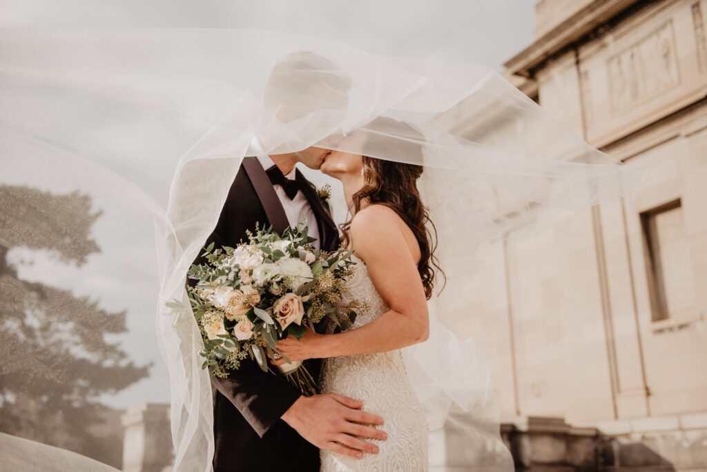 Married couple Wedding shoes | 8 Beautiful Ways to Use Satin Ribbons in Weddings | Wedding Tips | Elle Blonde Luxury Lifestyle Destination Blog
