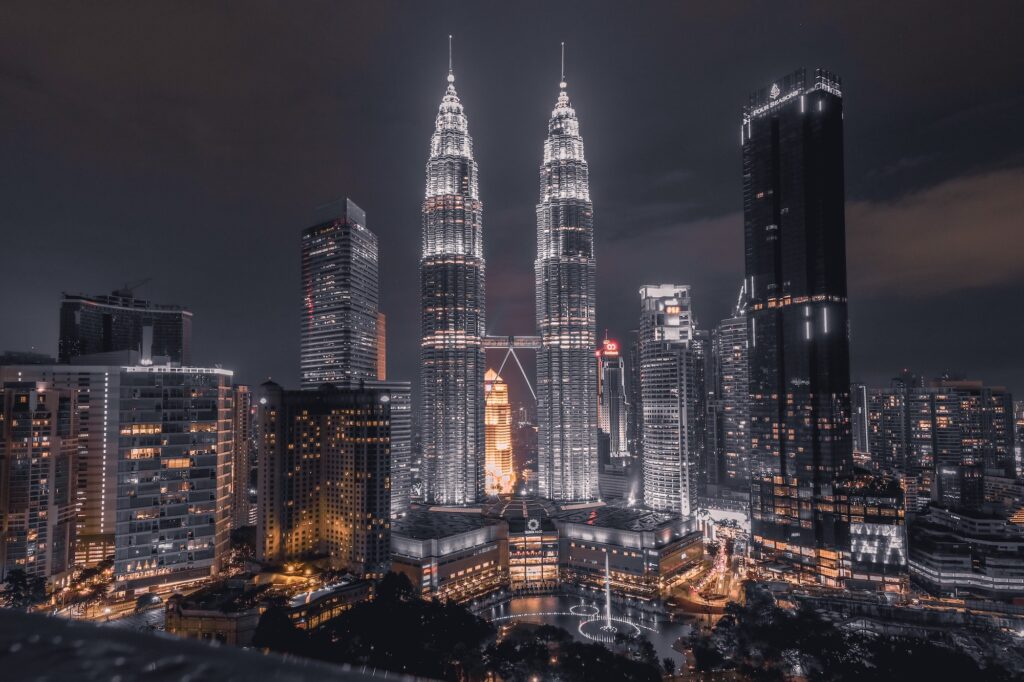 Kuala Lumpur skyline | The 6 Best Areas to Buy a Vacation Home in Malaysia | Travel and Interiors | Elle Blonde Luxury Lifestyle Destination Blog