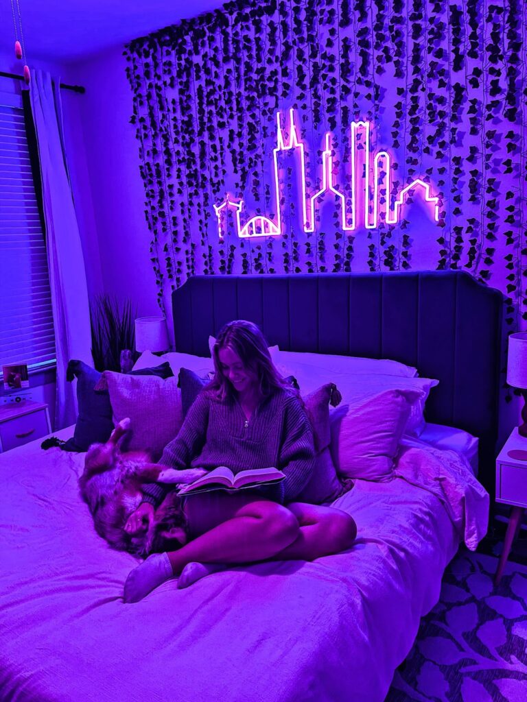 Use LED Blue Neon Aesthetic Bedroom Signs For Smooth Lighting