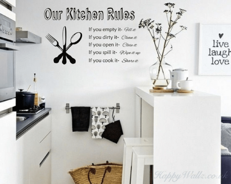 Read more about the article 6 Easy Steps to Decorate Walls With Kitchen Wall Stickers