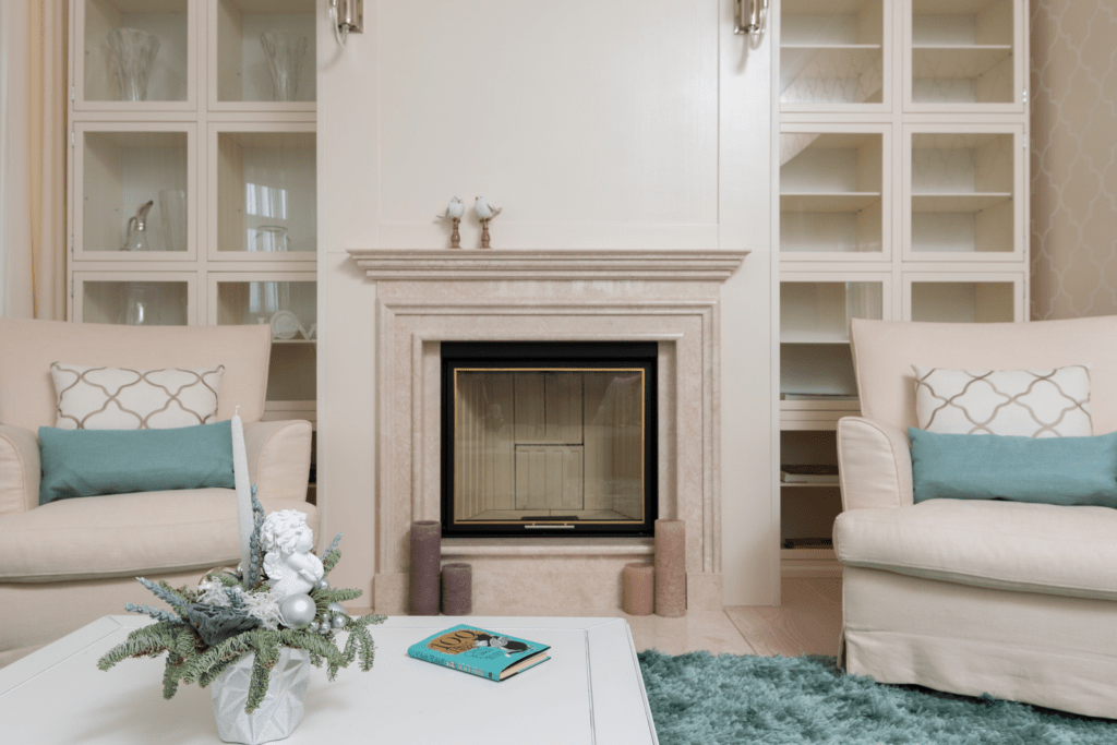 20 Statement Stone Fireplace Ideas | Home Interiors | Elle Blonde Luxury Lifestyle Destination Blog | Insulation